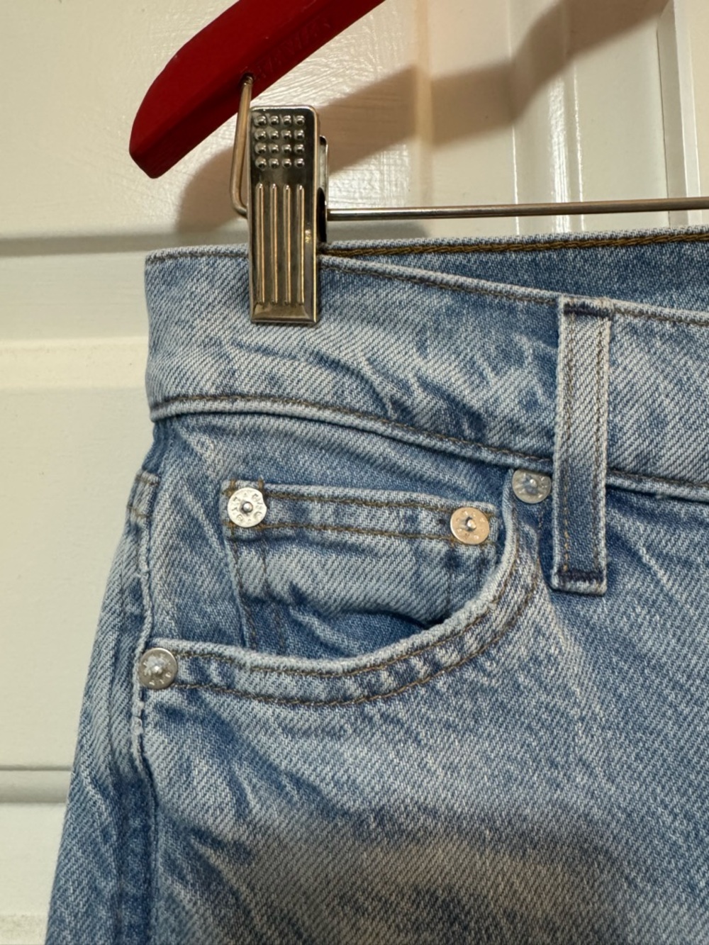 AYR The Secret Sauce Straight Leg Denim Jeans Hero Baby Size 24S $265 - Picture 6 of 11